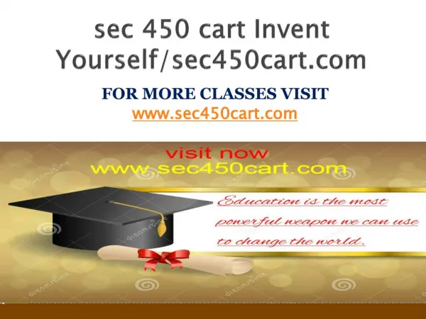 sec 450 cart Invent Yourself/sec450cart.com
