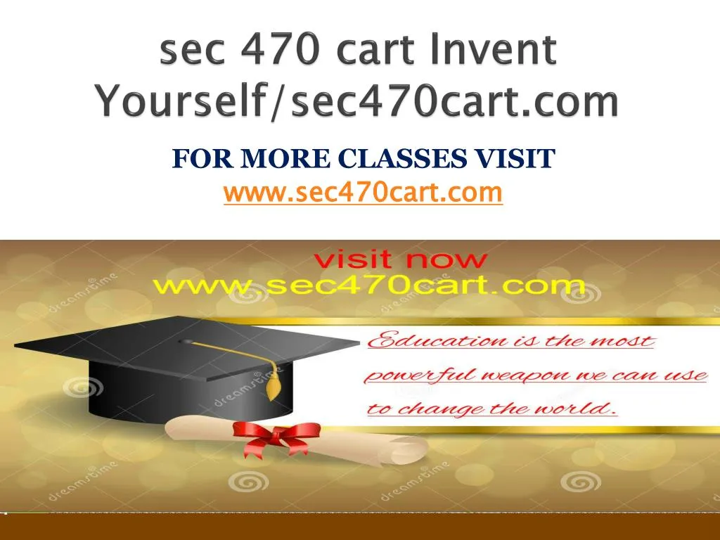 sec 470 cart invent yourself sec470cart com