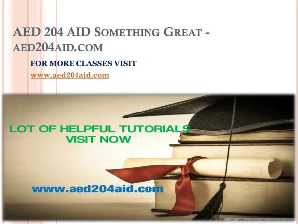 AED 204 AID Something Great-aed204aid.com