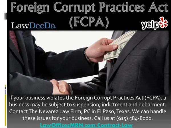 Foreign Corrupt Practices Act (FCPA)