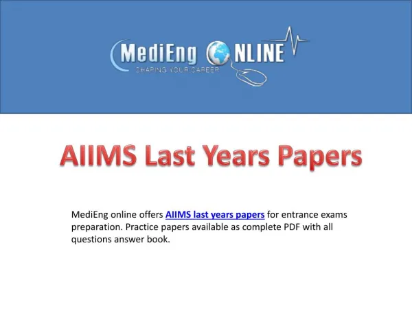 AIIMS Previous Years Solved Question Papers