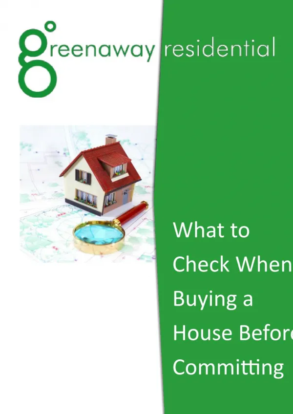 What to Check When Buying a House Before Committing