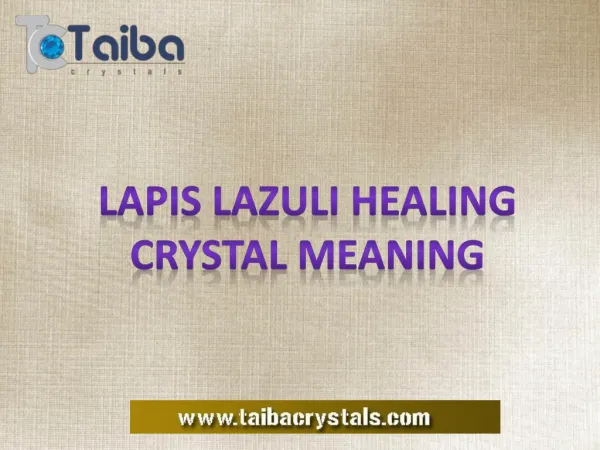 Meaning and Uses of Lapis Lazuli Meaning