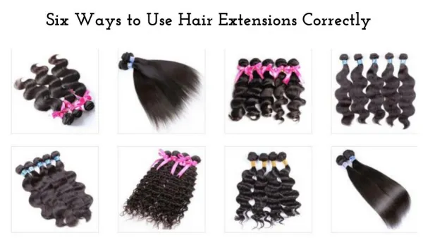 Six Ways to Use Hair Extensions Correctly