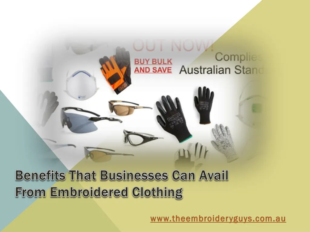 benefits that businesses can avail from embroidered clothing