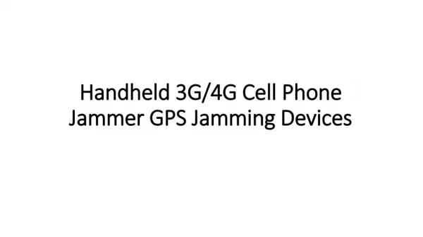 5 Bands Black GPS Jammer Cell Phone Blocker