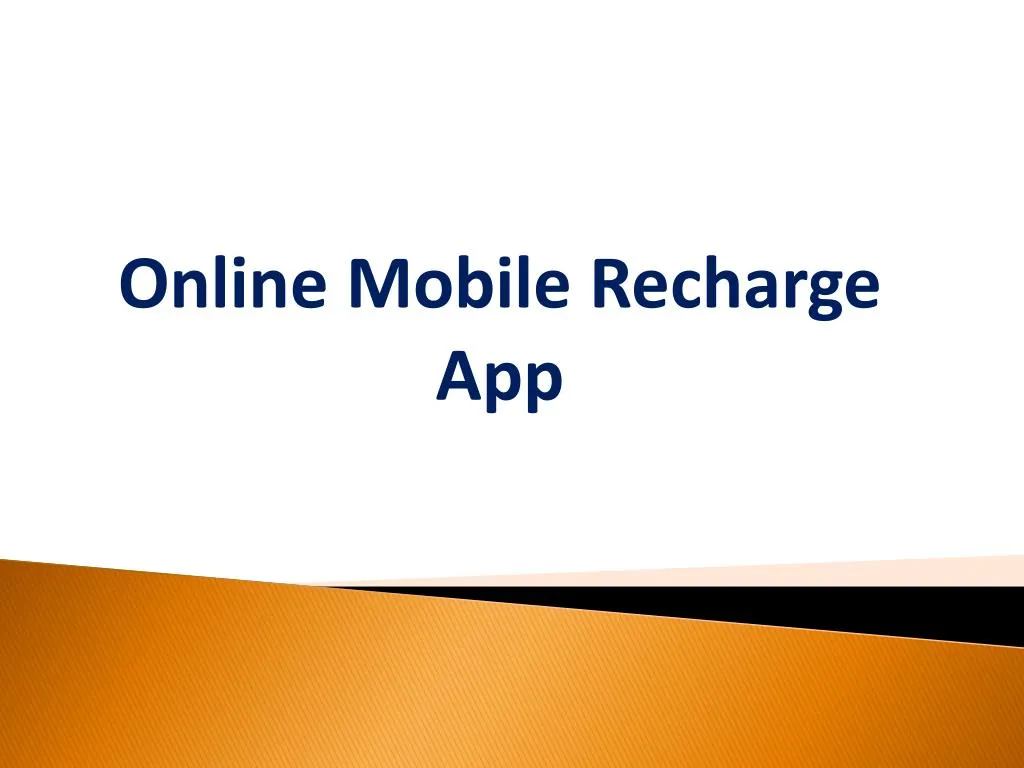 online mobile recharge app