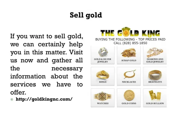 Sell gold