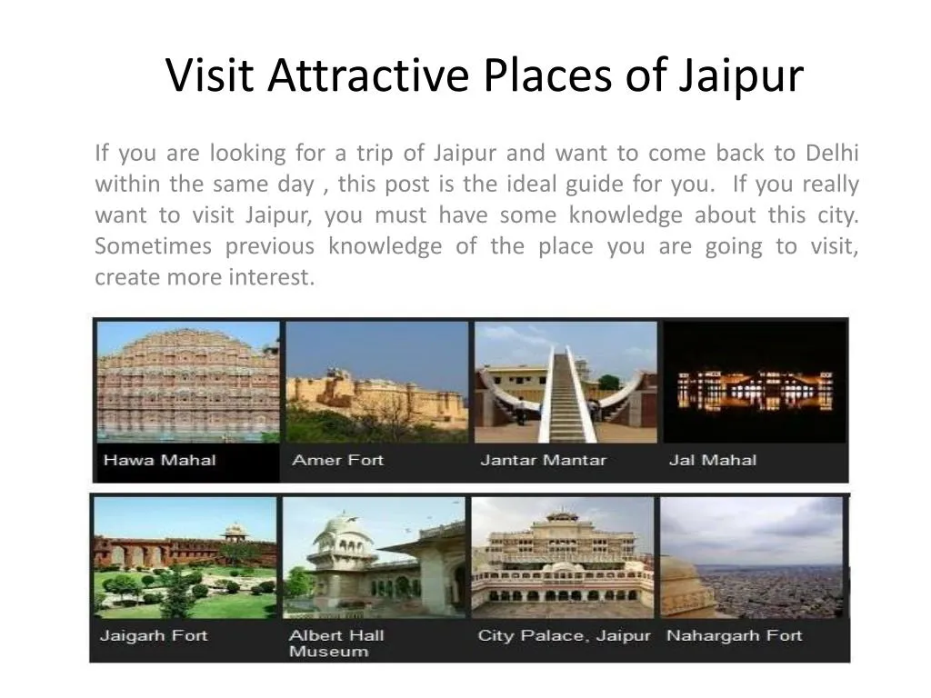 visit attractive places of jaipur