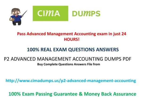 Updated CIMA P2 all Dumps Exam with PDF file - Cimadumps.us