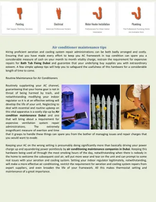 Air conditioner maintenance tips - slide 1
