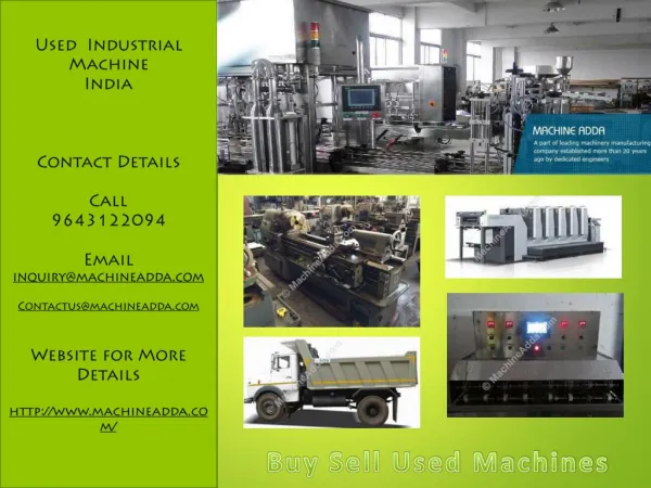 Industrial Equipments for Sale in India
