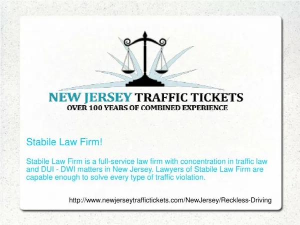 Reckless driving in New Jersey