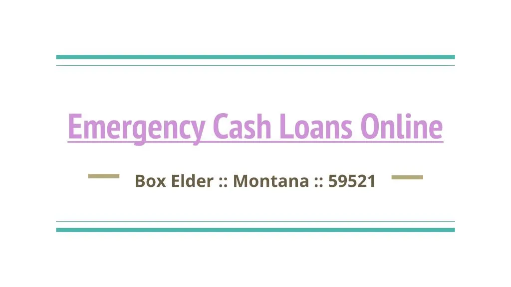 emergency cash loans online