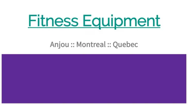 Best Fitness Equipment Repair Parts Specialist in Anjou