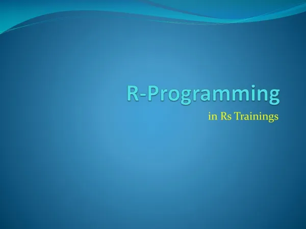 R language training @ # 9052699906