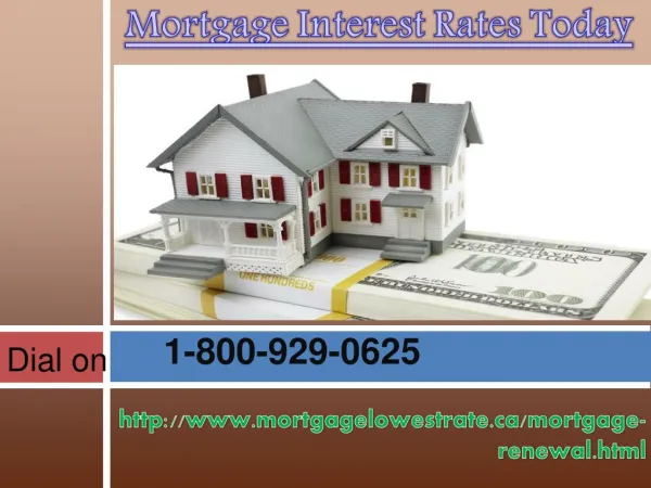 Have you want help on Mortgage Interest Rates Today Dial on 1-800-929-0625