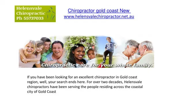 Chiropractor gold coast New