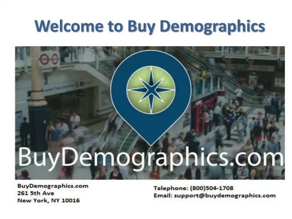 Demographic Data by Zip Code