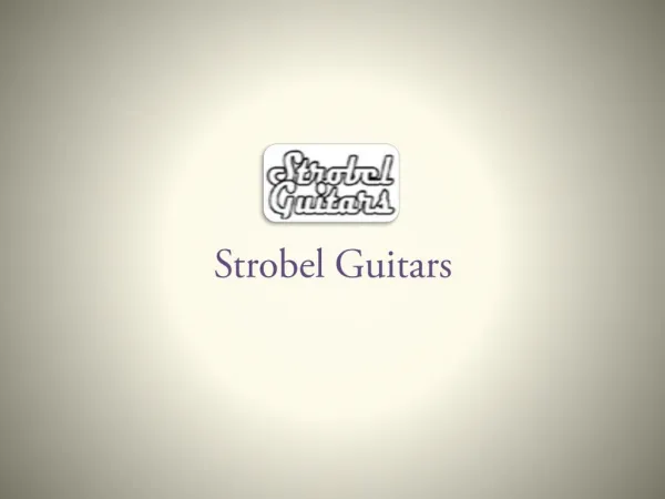 Portable Guitars for Sale - Strobel Guitars