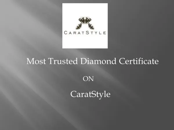Certified Diamonds at Best Price - Papilior