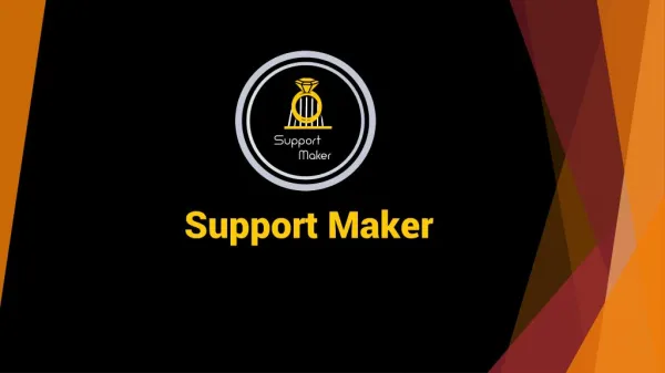 support maker 3D Printing software