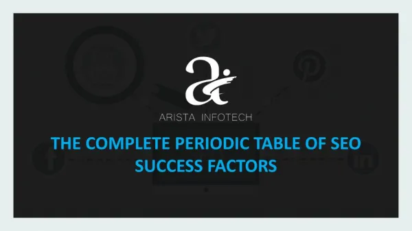 The Complete Periodic Table of SEO Success Factors