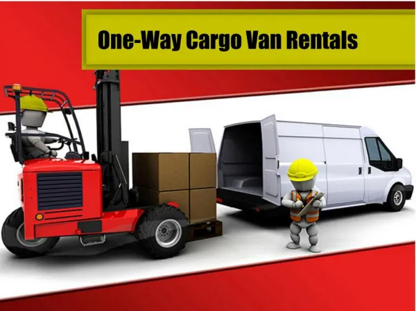 One-Way Cargo Van Rentals