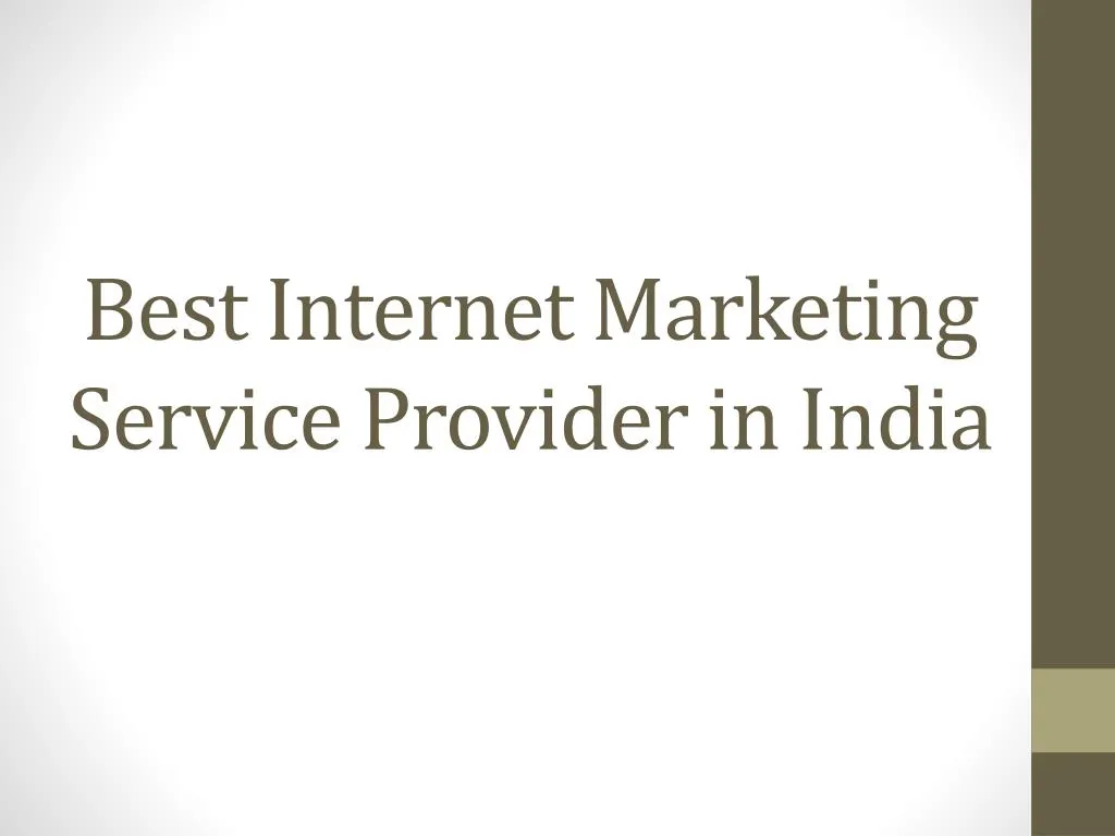 best internet marketing service provider in india