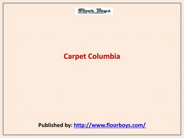 Floor Boys-Carpet Columbia