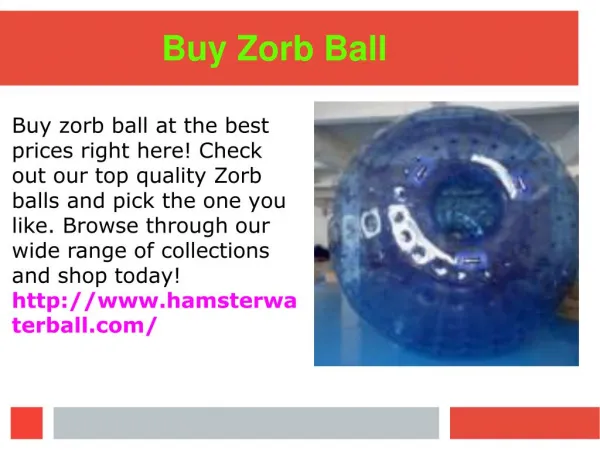 Zorb Ball for Sale