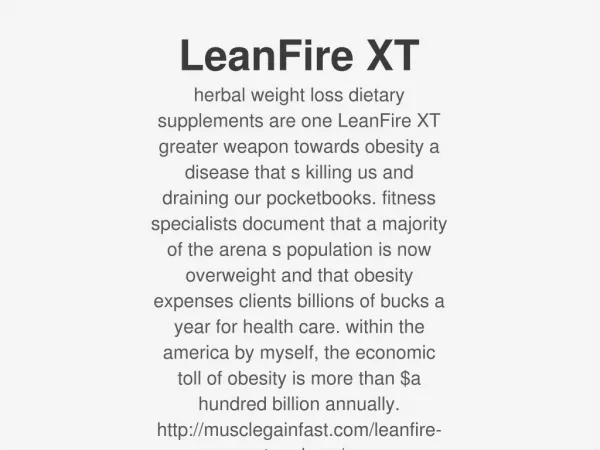 LeanFire XT