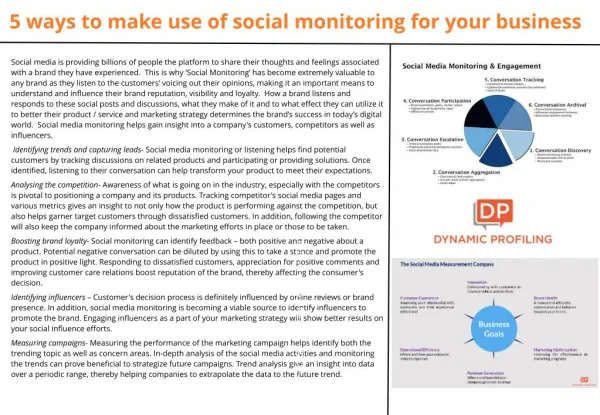 5 ways to make use of social monitoring for your business