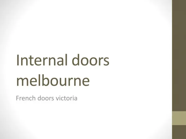 Internal doors melbourne
