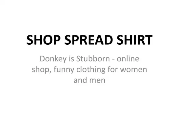 Shop Spread Shirt