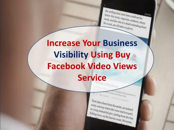 Read Buy Facebook Video Views Reviews – To Get worthy Service
