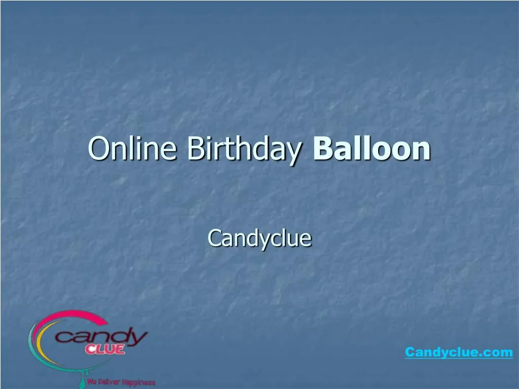 online birthday balloon