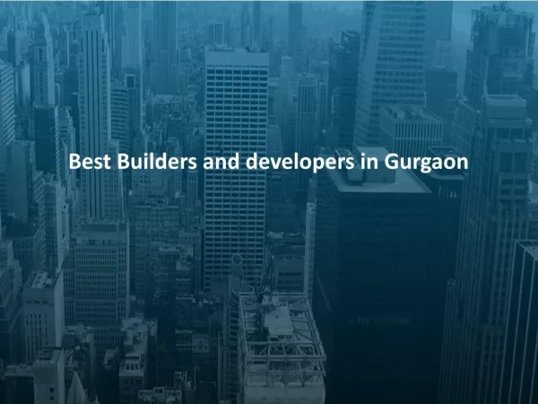 Real estate in Gurgaon