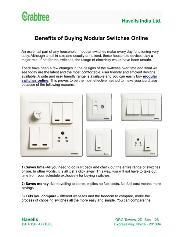 Benefits of Buying Modular Switches Online