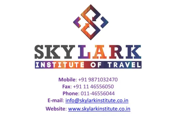 Skylark Institute of Travel