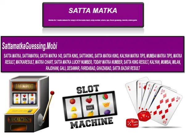 Satta Matka Gambling