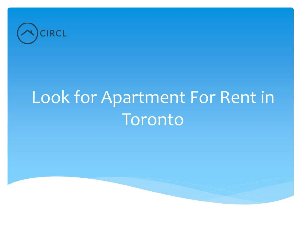 look for apartment for rent in toronto