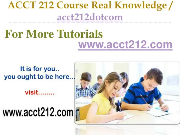 ACCT 212 Course Success Begins / acct212dotcom