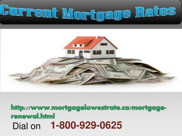 Get Instant 1-800-929-0625 for Current Mortgage Rates