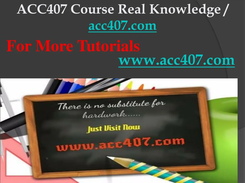 acc407 course real knowledge acc407 com