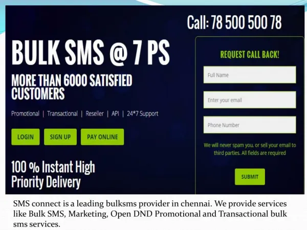 Bulk SMS services in Chennai