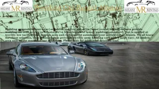 Wedding Car Rental Atlanta - slide 1