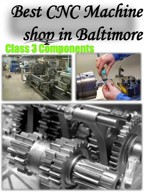 Best CNC Machine shop in Baltimore