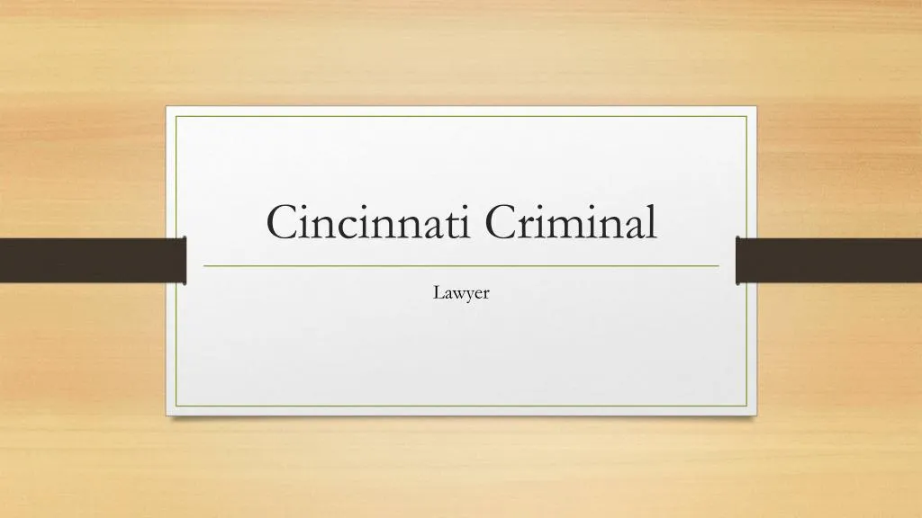 cincinnati criminal