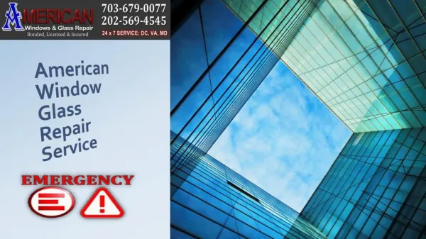 Window and Glass Repair, Replacement and Installation Service | Call US 703-679-0077